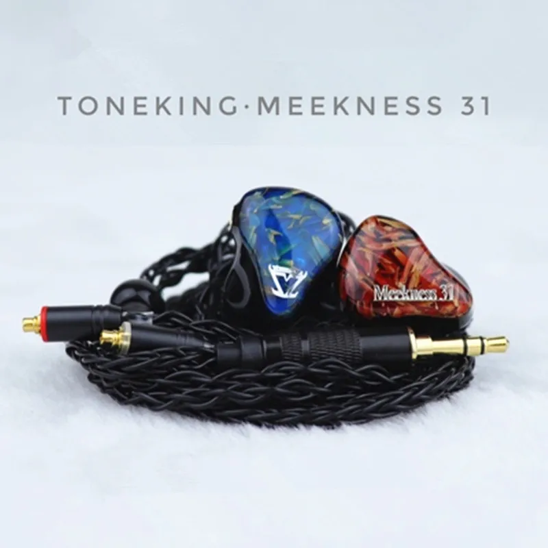 TONEKING MEEKNESS 31 Knowles 3BA+1DD Hybrid Hifi Music Sports Monitor Studio Bass Audiophiles Musician Earphones