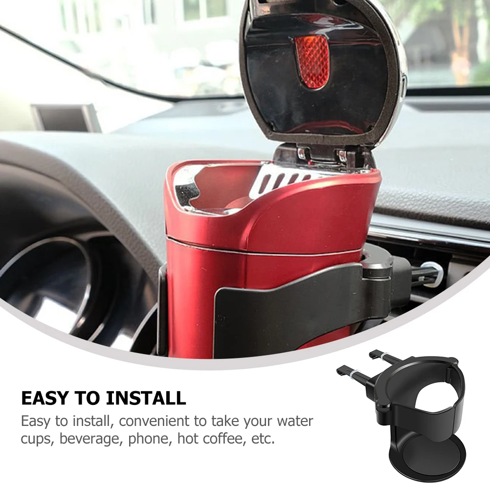 

Car Cup Holder Universal Stand Adapter Air Vent Mount Bottle Holders Drink Accessories Mugs Vehicle Mounted Easy Clean Plastic