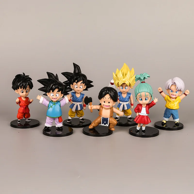 Figuras de acción de Dragon Ball Z, juguetes coleccionables de PVC, estatua de Son Goku Sohan Trunks, Son Goten Bulla, regalos para niños