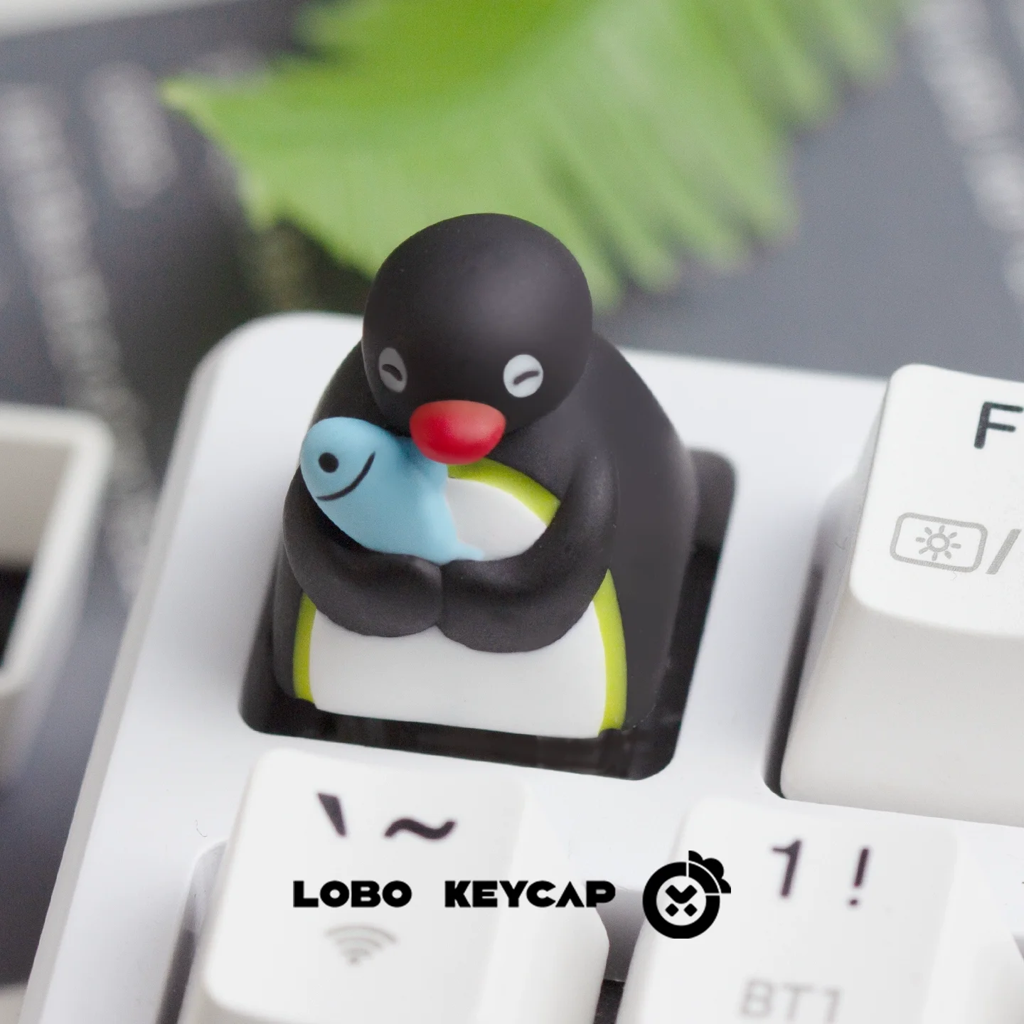 البطريق شخصية لوبو Keycap واحد Kawaii الراتنج Pingu غطاء لوحة المفاتيح الميكانيكية مخصص استبدال مرفق Esc Oem الهدايا