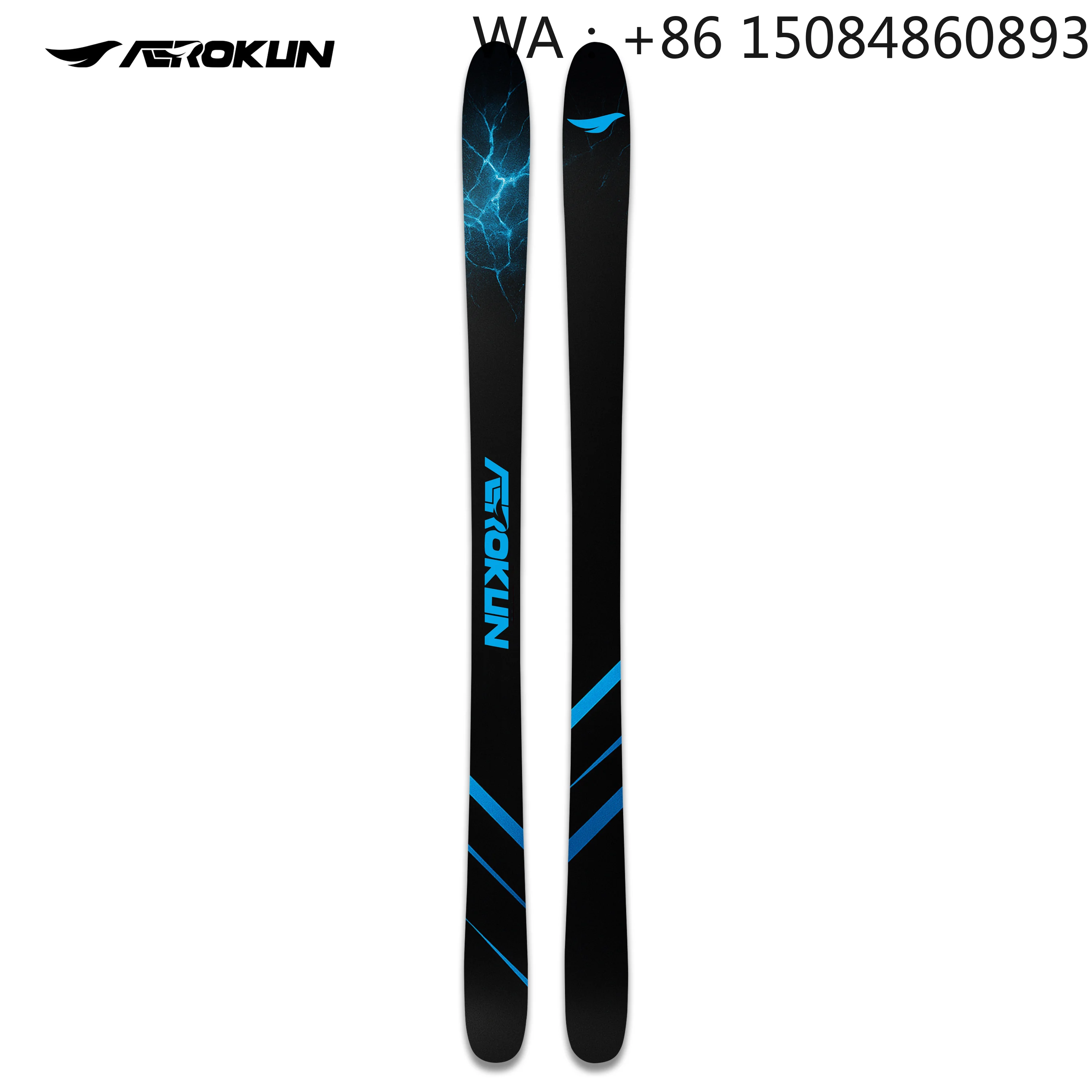 Men Women Freestyle Carbon Fiber Double Ski Board Set Outdoor Winter Mountain Snowboarding Equipment