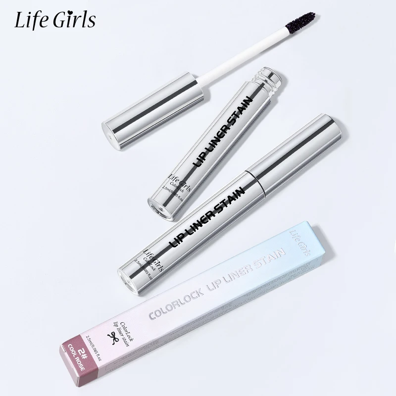 Life Girls Color Lock Lip Liner Lipgloss Peel-Off Lip Stain Waterdicht Langdurig en gemakkelijk aan te brengen Lipstick Lip Tint