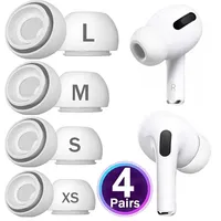 4/3/2/1Pair Soft Silicone Eartips for Apple AirPods Pro 1st 2nd Generation Replacement Earbuds in-ear Protective Cap XS/S/M/L