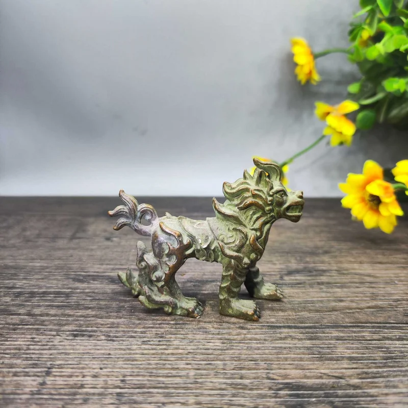 Antiqued Old Man of Longevity, Antarctic Sage, Table Ornament, Tea Pet, Bronze Small Sculpture, Desktop Decoration