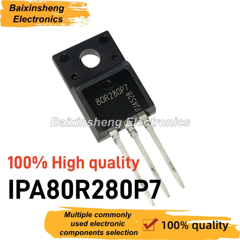 10/30/50PCS 100% High quality IPA80R280P7 MOSField Effect Transistor 17A800V TO-220F 80R280P7