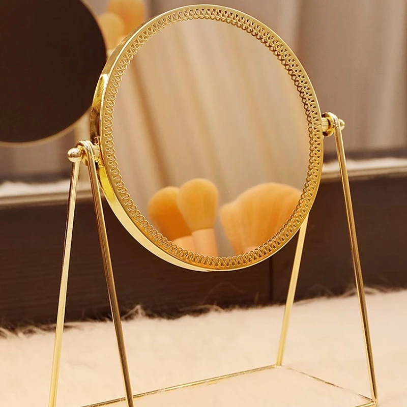

Round Wall Mirror Dressing Hanger Small Makeup Mirrors Bedrooms Standing Espelho Para Banheiros Home Decoration Accessories