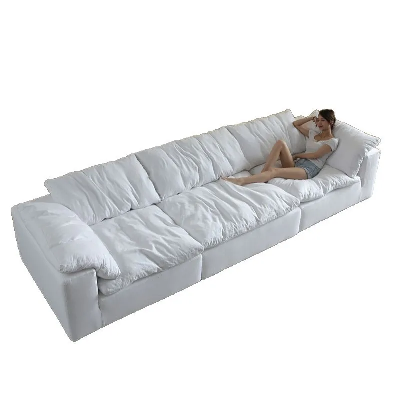 

#Oversized Cloud L-Shaped Modular Sectional Sofa Extra Plush Cushions Soft Fabric Couch with Chaise for Living Room Family Room