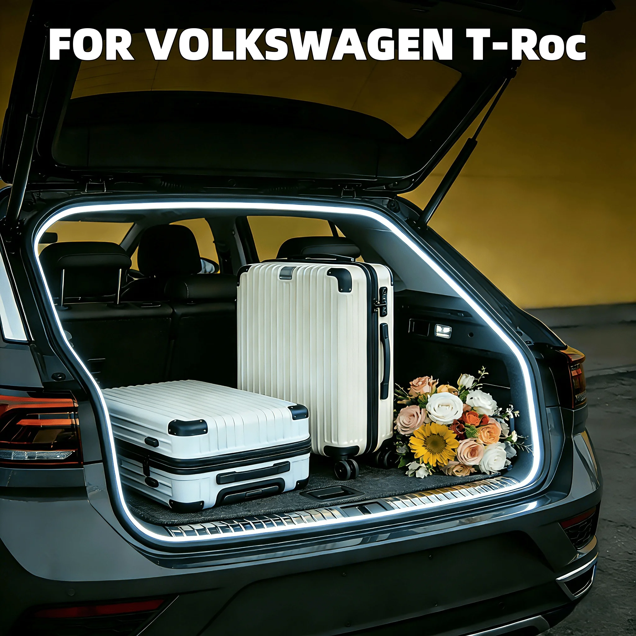 FOR VOLKSWAGEN T-Roc High Brightness Trunk Lighting Ambient Light Interior Decoration LED Rear Trunk Light Bar