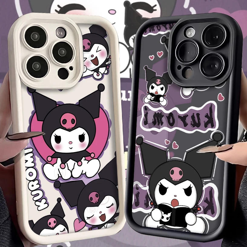 Cartoon Sanrio Kuromi Soft TPU Case for Xiaomi POCO X6 X5 X4 GT F3 F4 F5 M6 Pro X3 NFC Mi 13T 12T 11T 13 12 11 Lite 5G NE Cover