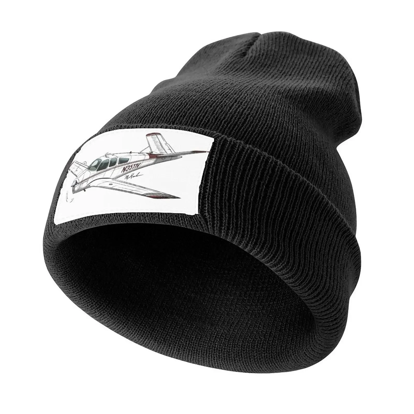 

Beechcraft Bonanza N3511V v tail Knitted Cap Golf Hat Baseball Cap Golf Cap Brand Man Boy Child Women's