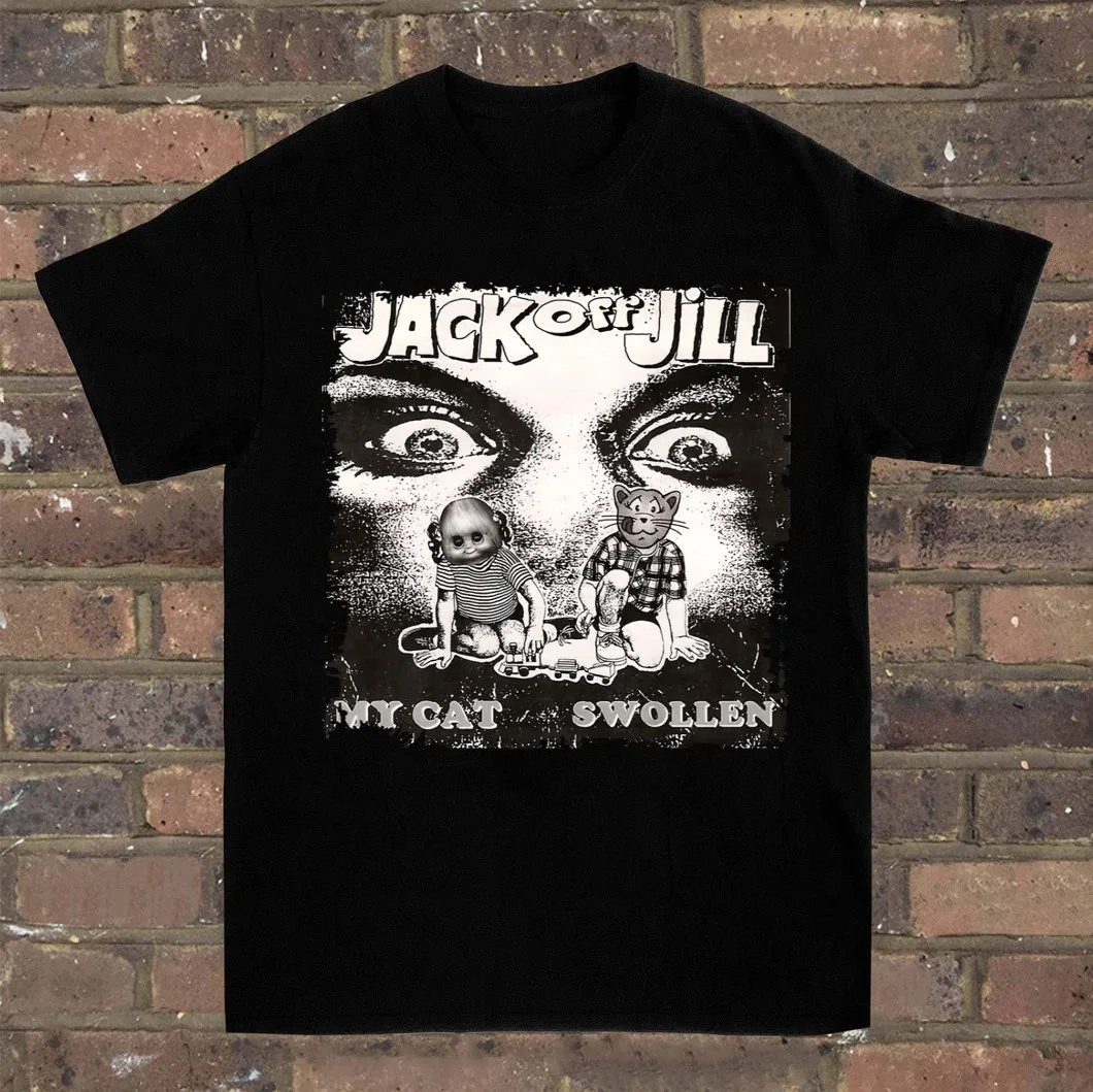 

New Popular Jack Off Jill Black T-Shirt Cotton Unisex Full Size Men's Clothing Deals Football Shirts 2025 Designer Clothes