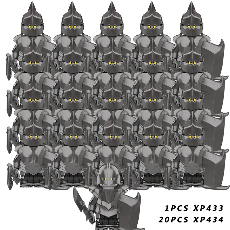 Medieval War Knight Mini Lord Of Elf Army Dwarf soldier shield Weapon Building Blocks Figures Set Kids Toys Gift