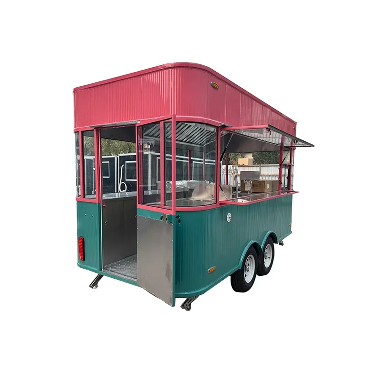 Mobiler Imbissanhänger, mobiler Imbisswagen für die Straße, EPA-zugelassener mobiler Imbisswagen ab Werk