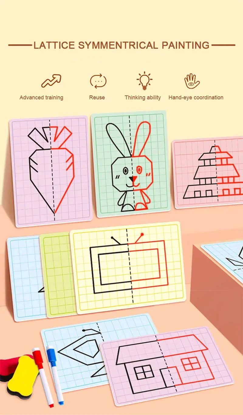 Zahlen Farbe Tracking Spiele Karten Puzzles Futter von Dot Kinder Visuelle Konzentration Training Kinder Frühe Stift Halten Pädagogische – Detail 8