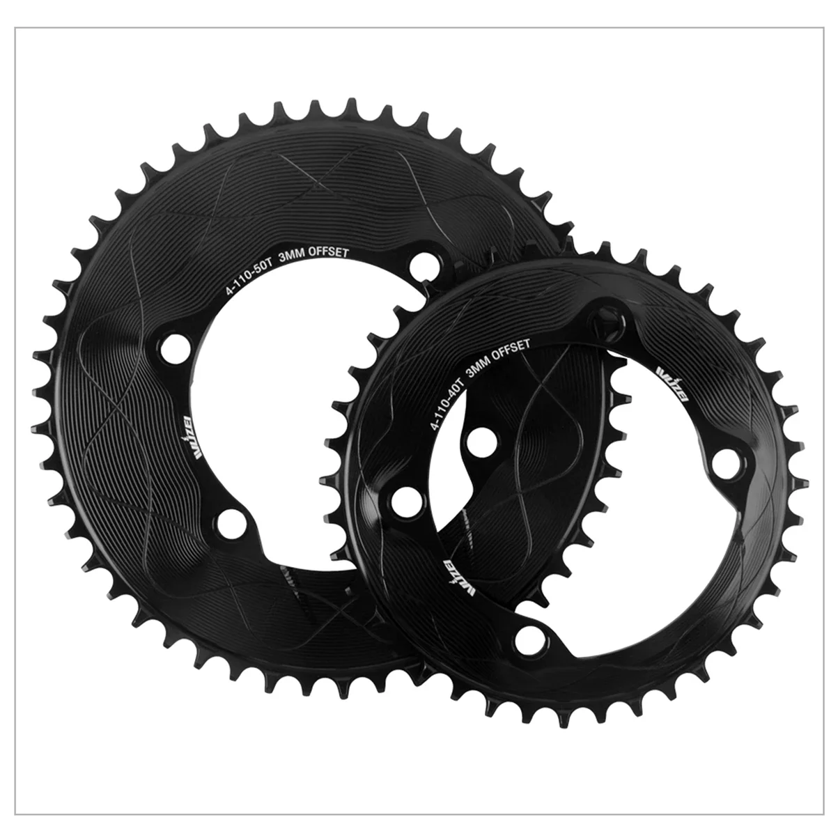 WUZEI Rennrad-Kettenblatt 110BCD 40T-58T Schmal-Breit-Kettenrad für Shimano R7000 R8000 R9100 Fahrradteile 8-12-Gang – Detail 16
