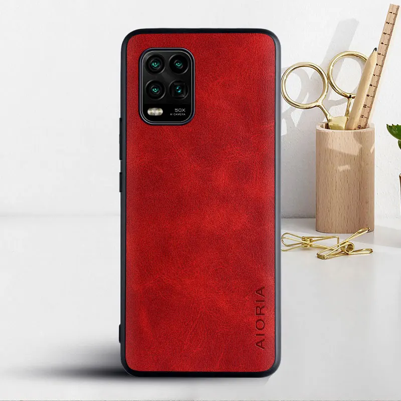 Case for Xiaomi Mi 10 Lite Pro 5G funda Luxury Vintage leather Skin cover hoesje for xiaomi mi 10 lite phone case coque capa