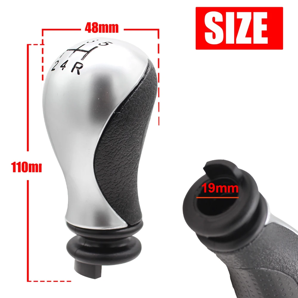 5 Speed Gear Stick Shifter Lever Head Manual Car Gear Shift Knob for Citroen C5 2001-2008 Xsara Picasso 1999-208