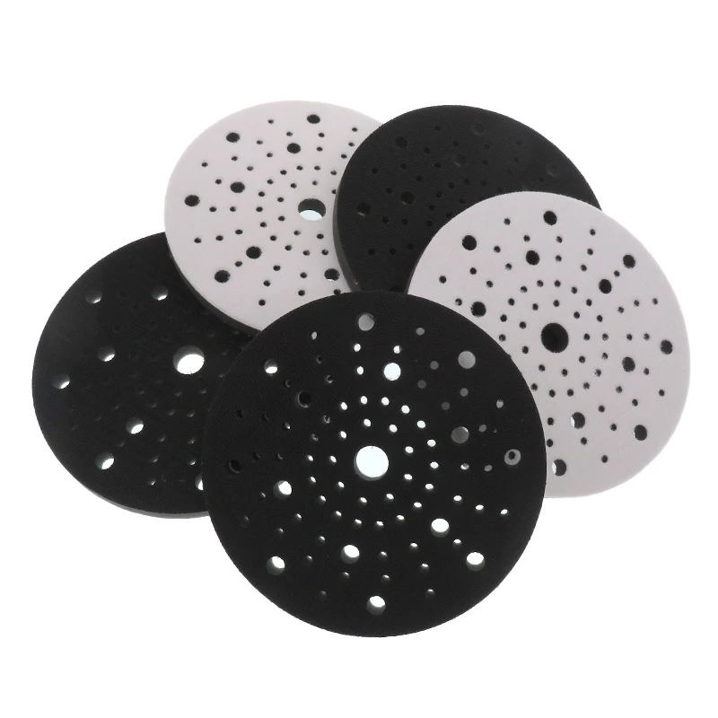 2 Pcs 6 Inch 80Holes Interface Pad Hook and Loop Protection pad Disc Power Tool Accessories for Sander Polishing & Grinding