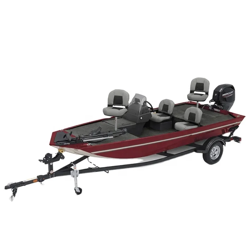 4.98m Aluminium Bass Fishing Boat With Side Console for Entertainment&Leisure Customizable