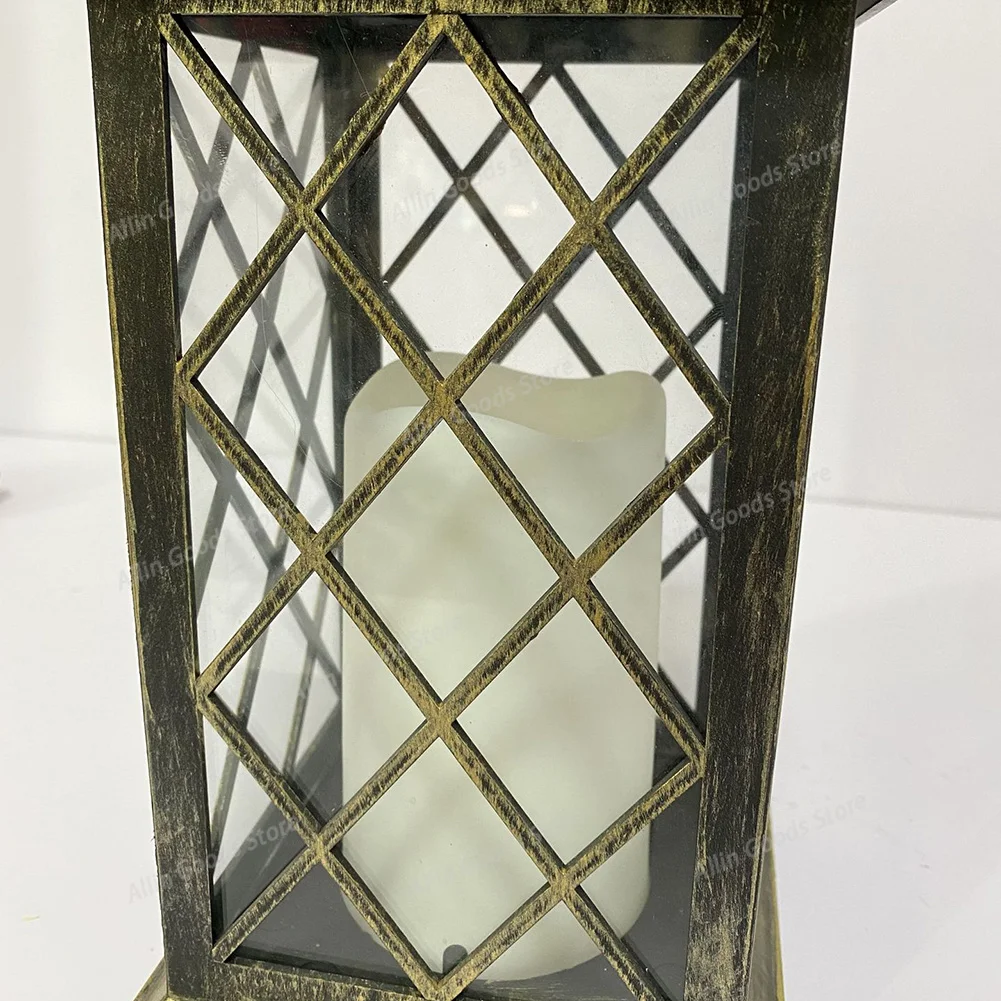 Solar Light Candle Lantern Lamp Waterproof Outdoor Garden Hanging Decorations
