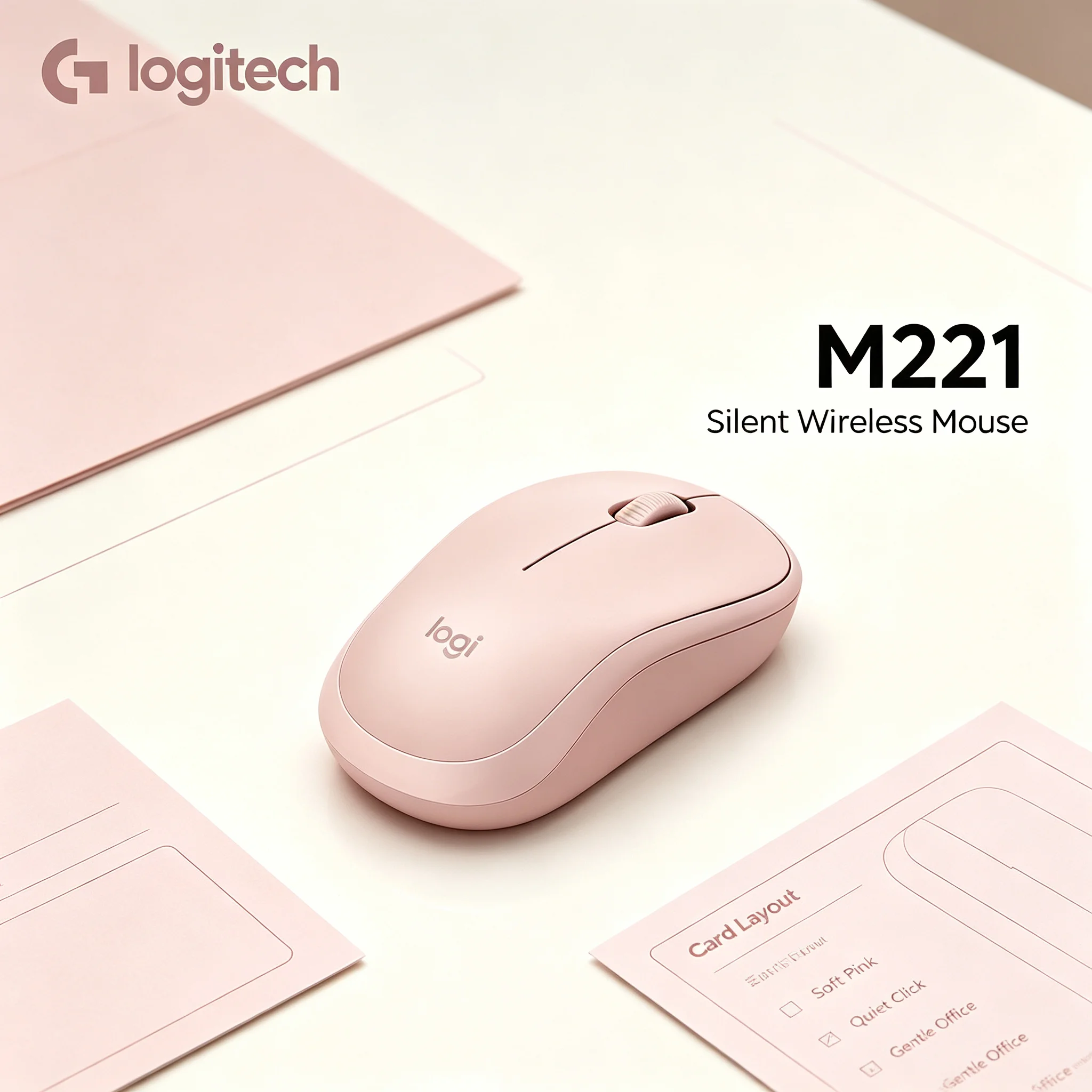 Genuine Logitech M221 Wireless Silent Mouse Portable Travel Mice Nano USB Receiver For Laptop PC Macbook