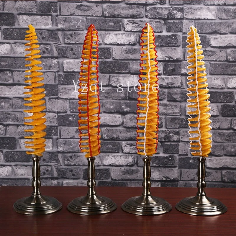 Potato tower model simulation food whirlwind potato small full tornado food fried snack mold decoration props