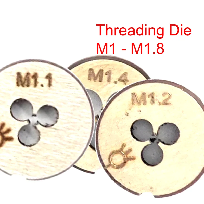 

YRFL 1PCS HSS Thread Die Right Left Hand Metric Round Die HSS Threading Die Metal Cutting Tools M1.1 M1.2 M1.4 M1.5 M1.6 M1.7