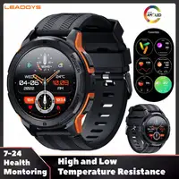 Reloj inteligente deportivo LEADOYS C25 AMOLED para hombre 1,43 ''466*466 HD pantalla grande 410 MAh batería grande AI voz BT llamada reloj inteligente para hombre