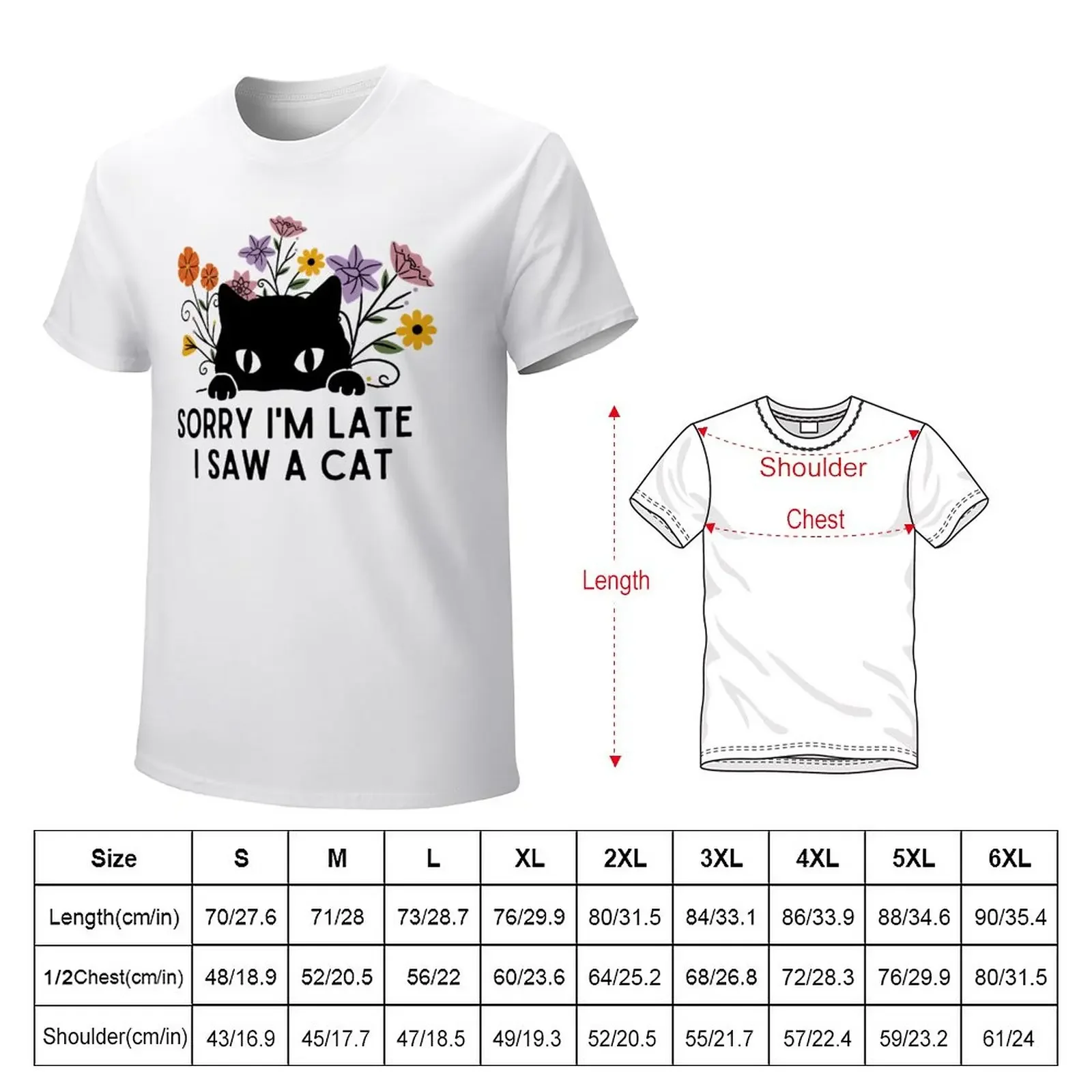 Cute black cat Meow paw flowers Quote Phrase T-Shirt quick-drying Short sleeve tee sublime mens workout shirts