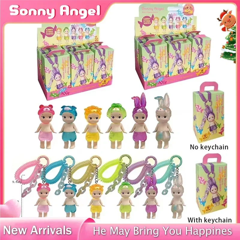 

MINISO Sonny Angel Blind Box Candy Keychain Series Mini Anime Character Decorations Doll Fans Kids Christmas Birthday Gifts