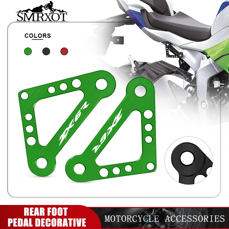 

NEW 2025 For ZX6R ZX636 2013-2023 2024 2025 Side Armrest Rear Footrest Pedal Remove Cover Motorcycle Footrest ZX-6R ZX-636