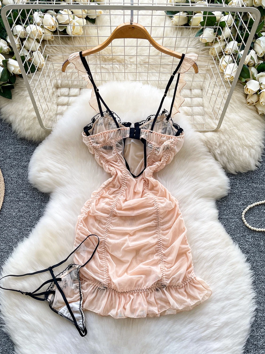 فستان نسائي قصير ضيق أنيق بدون أكتاف فستان نوم دانتيل مرقع فستان عتيق مثير فستان Y2k قطعة واحدة فساتين