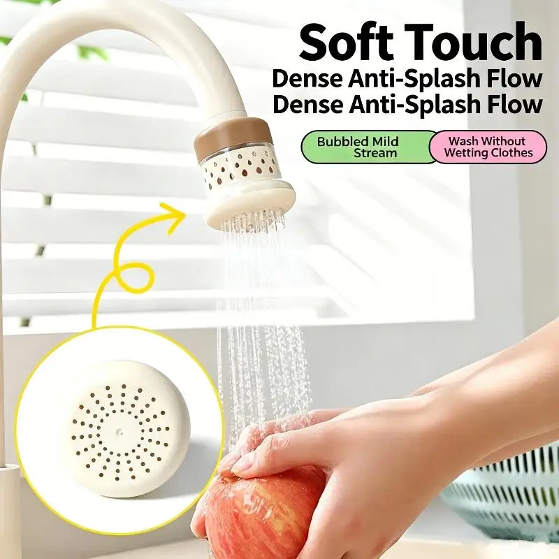 Multi Layer Faucet Water Filter Effective Purification Easy Install For Home Kitchen Bathroom Use Plastic AntiSplash