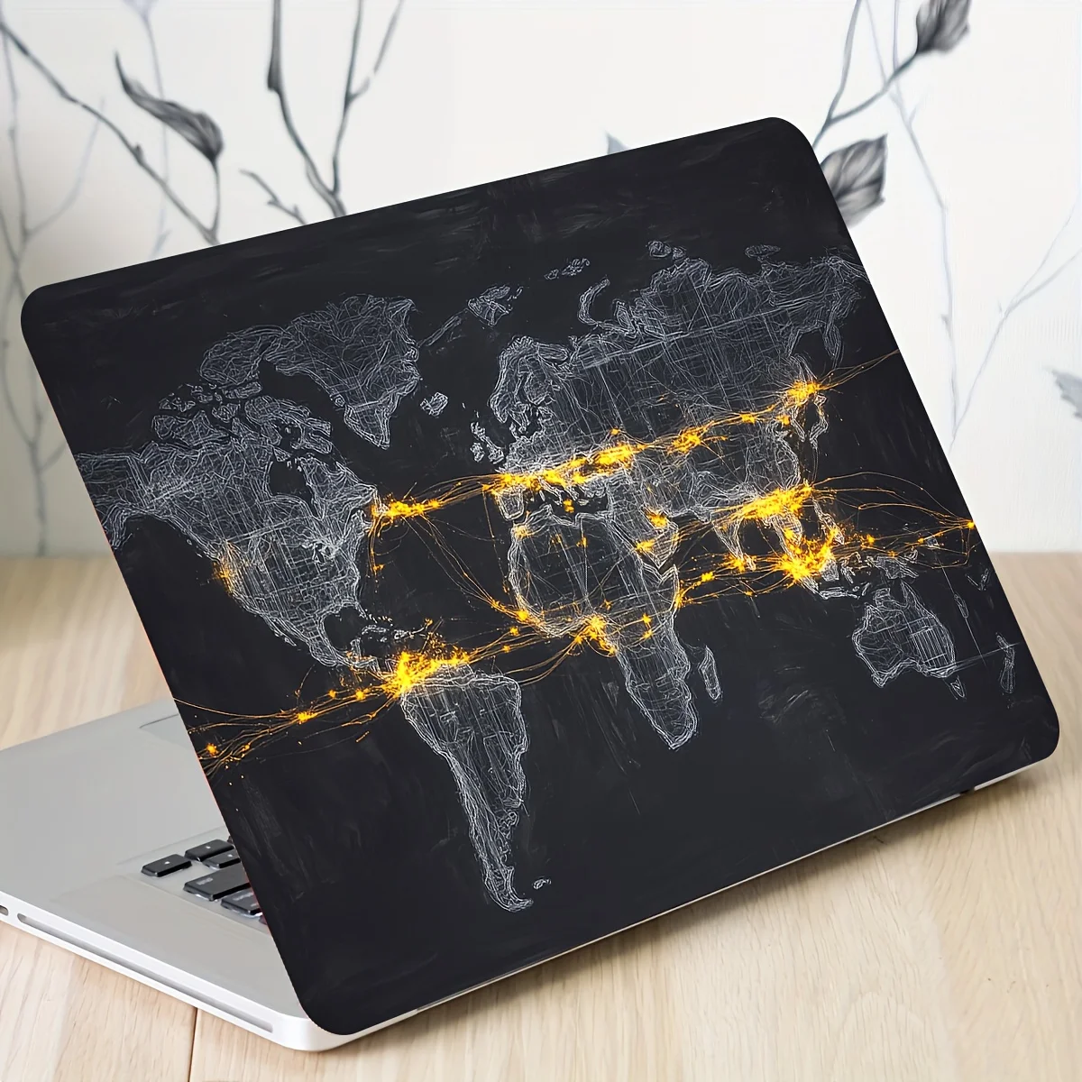 

Anti-scratch DIY art protection sticker, world map vinyl for laptops and cars, waterproof and wear-resistant, non-reusable