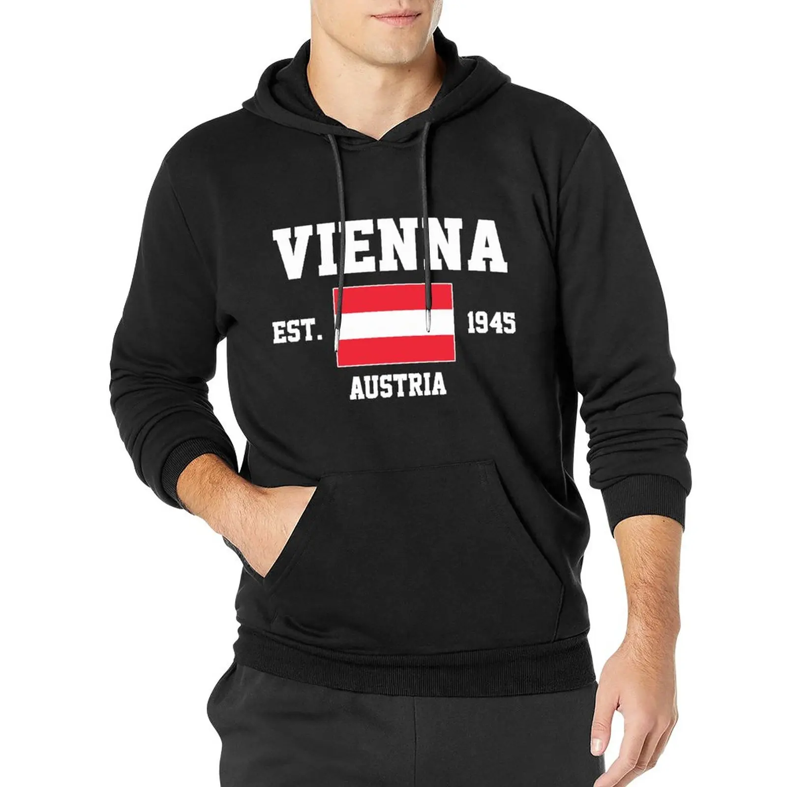 Men Women Hoodies Austria EST.1945 Vienna Capital Hoodie Pullover Hooded Hip Hop Sweatshirt Cotton Unisex