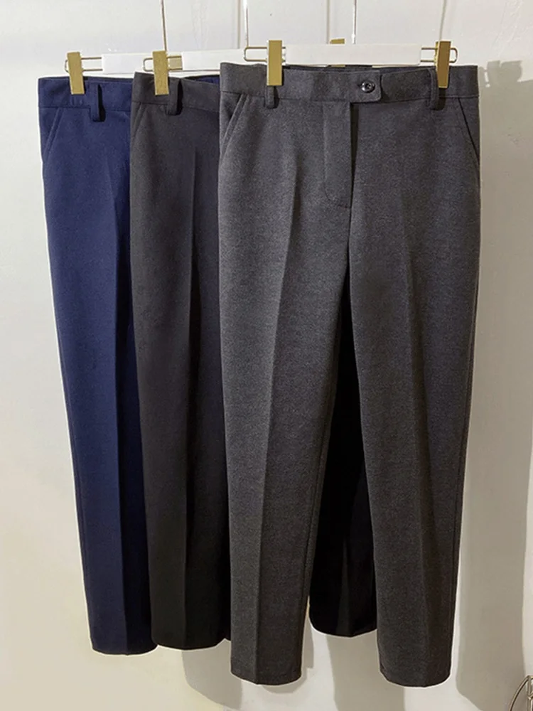 

Утепленные шерстяные брюки для мужчин: повседневные, приталенные, прямого кроя, зимние, модные, молодежные, для отдыха