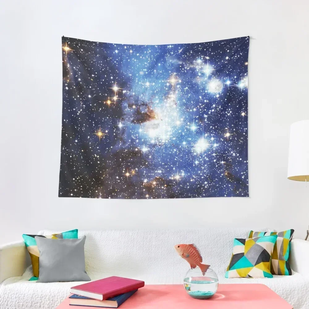 Blue Galaxy 3.0 Tapestry Art Mural Decorative Paintings Cute Room Decor Room Decoration Aesthetic Tapestry