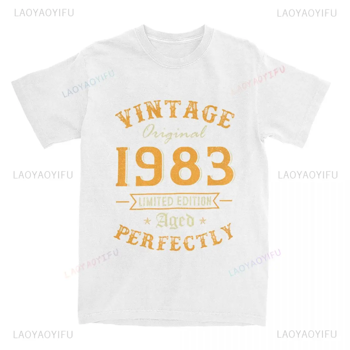 هدية الذكرى الأربعين، قميص رجالي عتيق لعام 1983، تي شيرت قطني كاجوال مثالي 40 للرجال، قميص هدية بنمط فكاهي