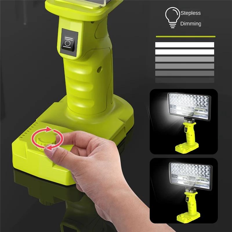 ABYP Автомобильный светодиодный сигнализатор, рабочий свет, фонарик, прожектор, прожектор, лампа для кемпинга, литиевая батарея 18 В P108 PBP005 P117