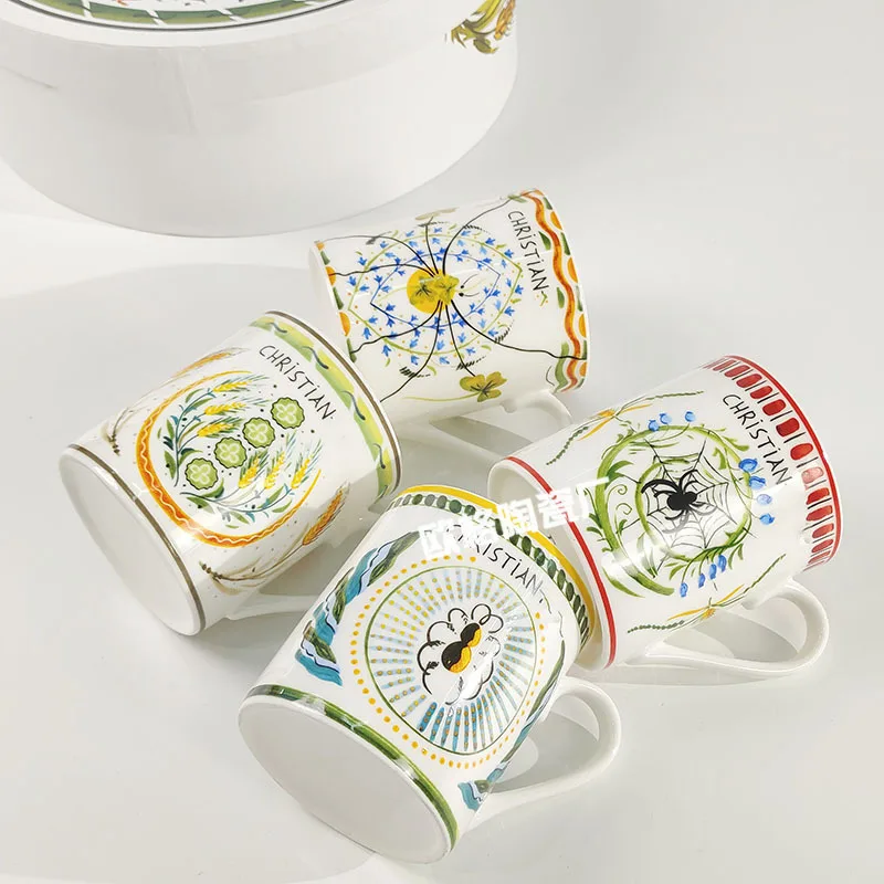 

Bone China Coffee Cup Saucers Tea Cups Tableware Ideal for Afternoon Tea Office Coffee Daily Use and Home Dining Meals