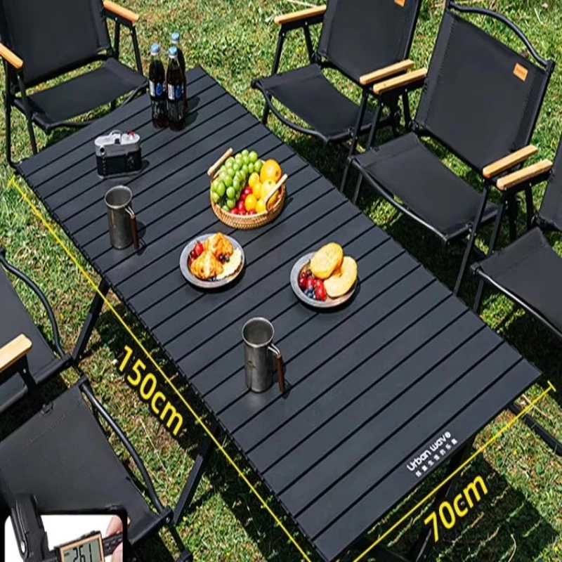 

Outdoor folding table camping table and chairs portable picnic egg roll table chairs camping equipment supplies