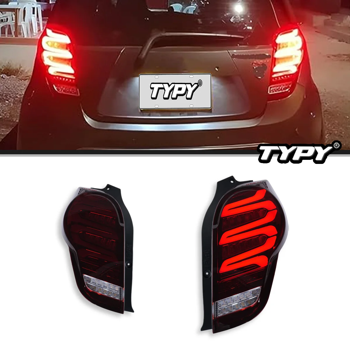

Фонари TYPY для Chevrolet Spark 2011-2014: задние LED-фонари с проектором, дневные ходовые огни, автомобильные аксессуары