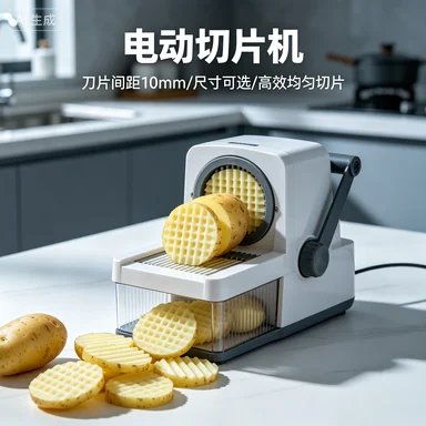 Energy Saving 300 Kg/h Capacity Vegetable Shredder Slicer for Cafeterias - Commercial Kitchen Equipment