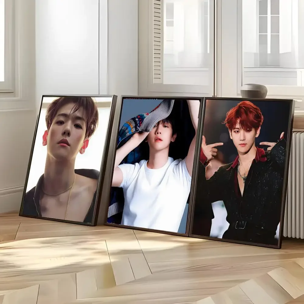 Singer Kpop Baekhyun Poster Distinct Home Decor Concepts Chic Indoor Art Pieces