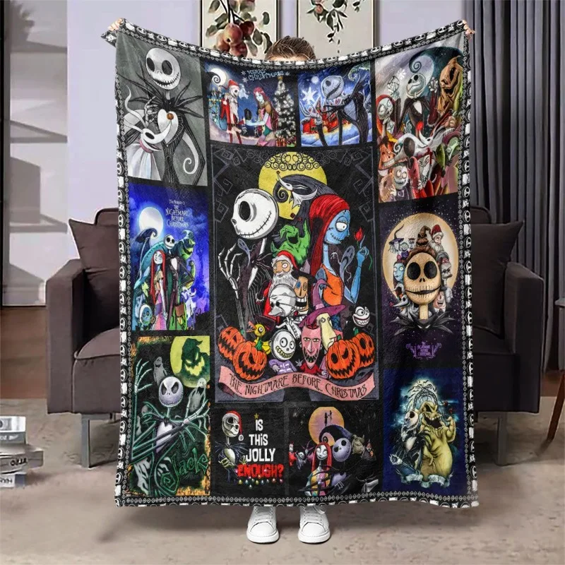 Disney Cartoon The Nightmare Before Christmas Jack Flanellen Deken Airconditioning Deken Halloween Cadeau