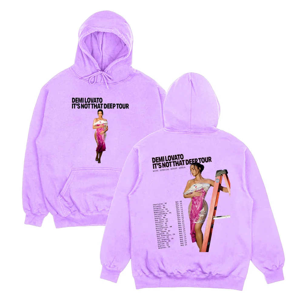 ديمي لوفاتو ليس هذا المجموعة العميقة جولة هوديس أزياء المرأة سوداديراس عارضة تنوعا للجنسين البلوفرات Y2K بلوزات #3