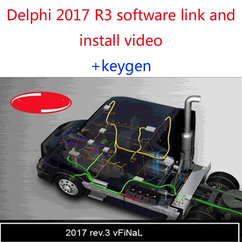 2024 Latest Delphis 2017 R3 with keygen  diagnostic tool software For cars trucks obd scanner 2017r3 free shipping send LINK