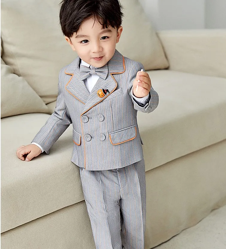 Children New Year Piano Party Photography Suit Flower Boys Formal Ceremony Costume Baby Kids 1Year Birthday Wedding Prom Dress