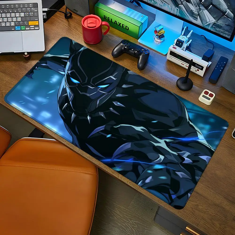 

MINISO-Anime Characters Black Panther Mouse Pad Gaming Mousepad Abstract Large 800x400x2mm Mause Carpet PC Desk