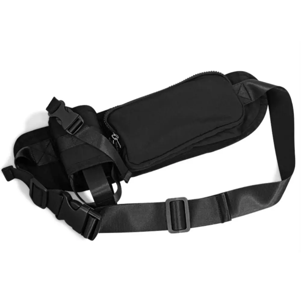 Oxford Cloth Running Belt Pack Large Capacity Waterproof Sports Shoulder Pack with Water Bottle Bag Adjustable